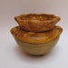 Small African Violet Pot in two shades of brown