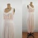 1940s Lingerie / 40s Pink Rayon Nightgown