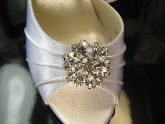 SALE Wedding Shoes Bridal Shoes White Satin or Ivory Satin