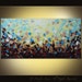 Original Abstract Flower Acrylic Landscape Painting on canvas huge modern contemporary art 48 x 24