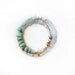 RESERVED mint quartz brass with 14 K gold chain
