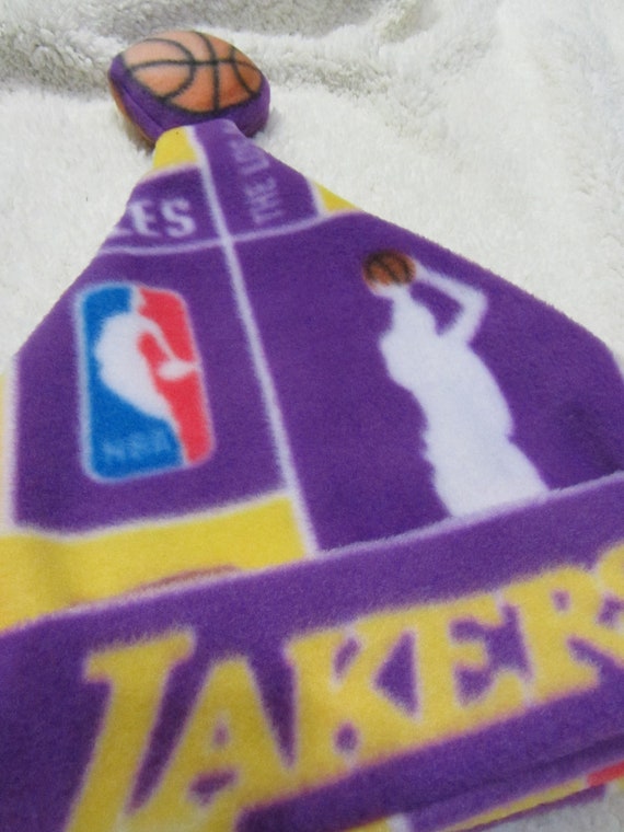 Lakers Fleece Christmas Santa Hat Adult Size