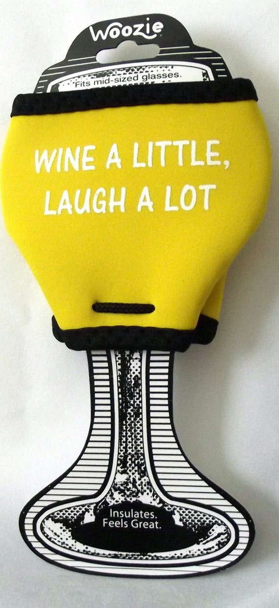 Items similar to Wine Glass Woozie/ Koozie and WIne Bottle Charm with