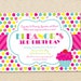 Sweet shop cupcake invitations - set of 15
