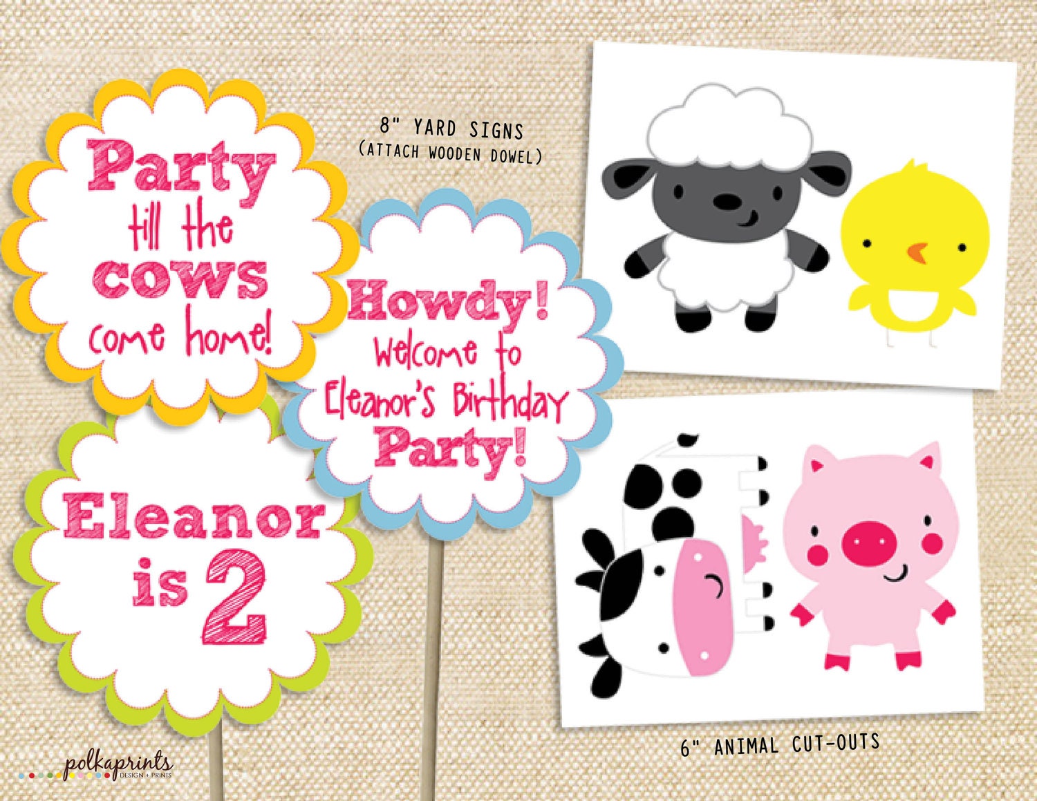 Barnyard Birthday Printable Party Pack DIY