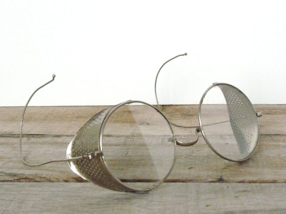 Vintage 1920s Willson Driving Glasses Motorcycle Goggles 