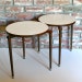 Vintage Side Tables Two Mid Century Modern Round