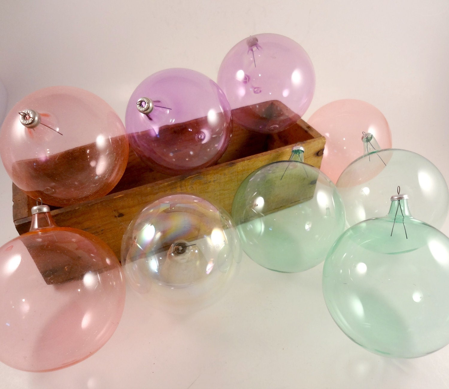 vintage colored glass ornaments made in italy hand blown vintage colored glass ornaments made in italy hand blown