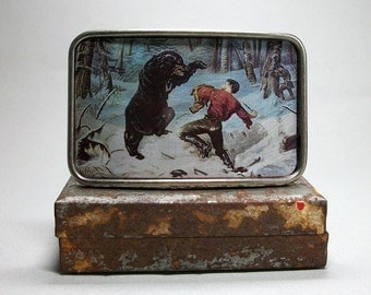 Belt Buckle Bear Attack Man Punching Bear Gift for Men