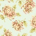 Heather Bailey Fabric Painted Mums Blue 1 Yard