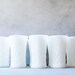 White Milk Glass Tumblers Glassware Pineapple Pattern Vintage Anchor Hocking