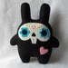 LARGE Skele-bunny Plush by Michelle Coffee
