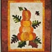 Pumpkins Wall Hanging quilted Wall Art in Batiks (made to order)