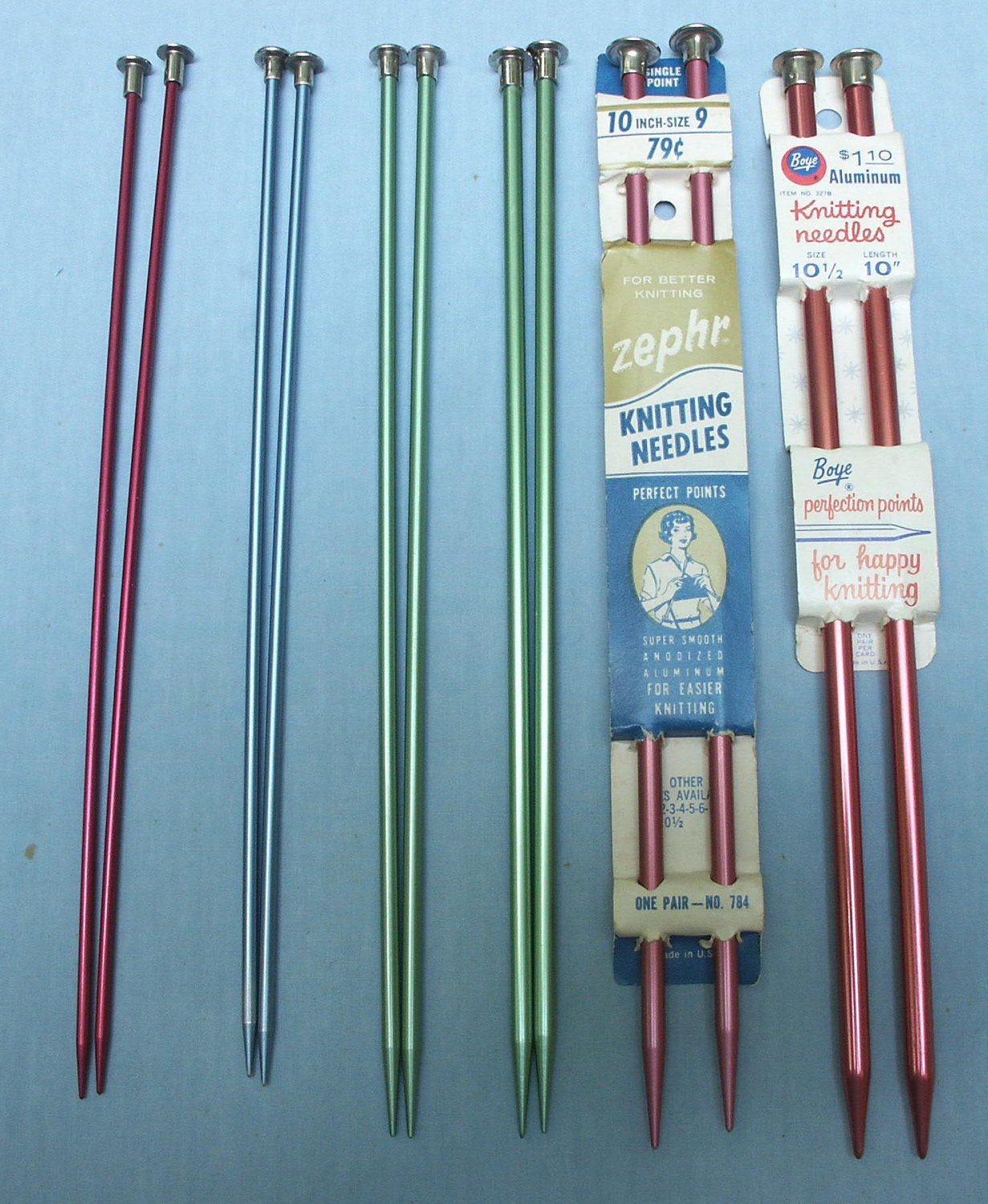 Lot of Knitting Needles and Aids Vintage Aluminum