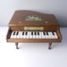 sale // Antique Children's Brown Wooden Grand Piano Musical Toy