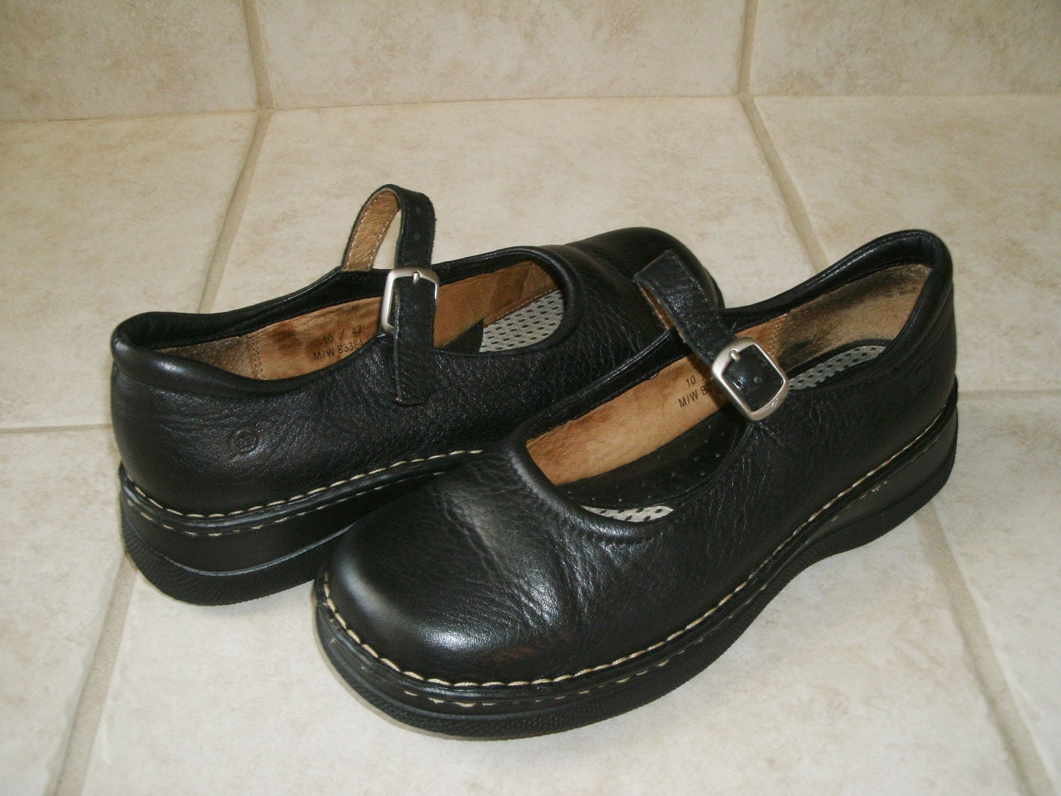 Born Mary Jane Womens Shoes Size 10 Black Vintage
