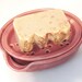 Oval Soap Dish with Drain Tray - One Piece Soap Saver for Kitchen or Bath - Handmade Pottery Glazed Raspberry Mauve Pink