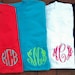 Personalized Monogrammed Pocket Tshirt Tee T Shirt Initials Lime Green, White, Coral, Navy, etc
