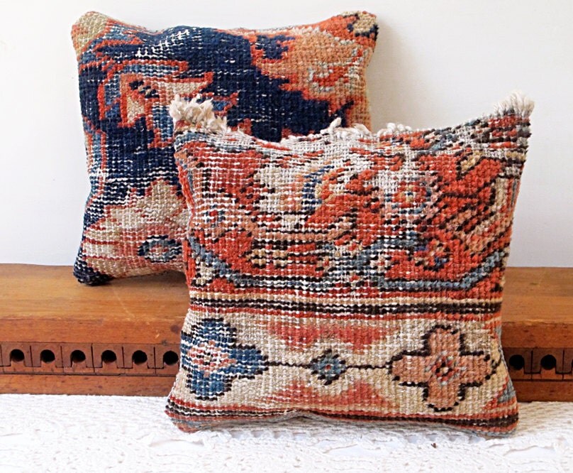 Persimmon Oriental Rug Pillows A Petite Gift Set