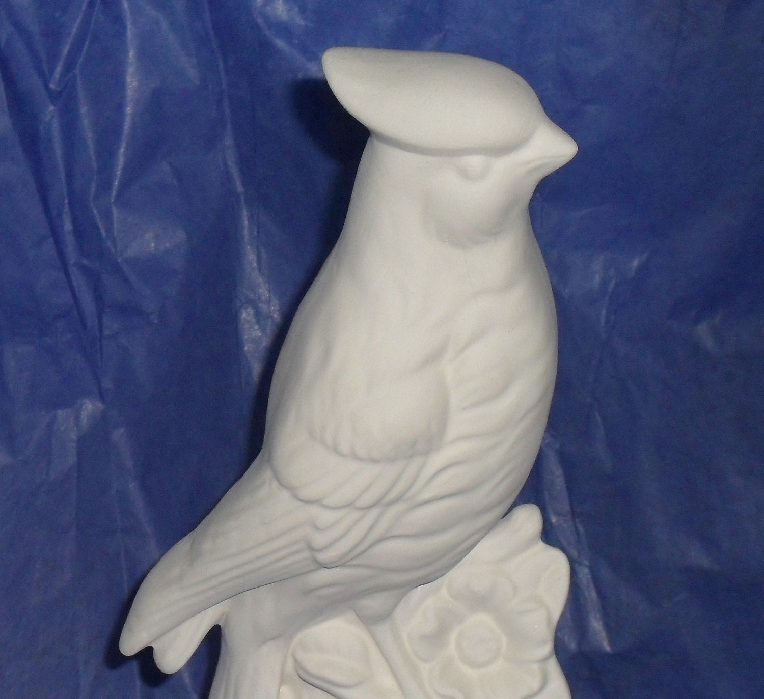 Cardinal figurine Ceramic Bisque ready to paint. Amazing