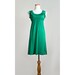 Green Ruffled Mini Dress / Green Grecian Tunic Sundress with Empire Waist / SALE