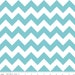Riley Blake Aqua Chevron- 1 yard
