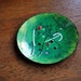Small Green Midcentury Enamel Dish