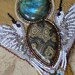 Reserved for Pia White Hummingbird Collar Necklace