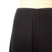 vintage long skirt POLKA DOT black & red SILK Evan Picone 1980's grunge