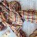 Silk scarf, Shawl, stripes woman accesories-Recycled Silk Sari MU