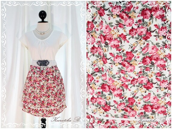In The Garden White And Floral Party Day by LovelyMelodyClothing