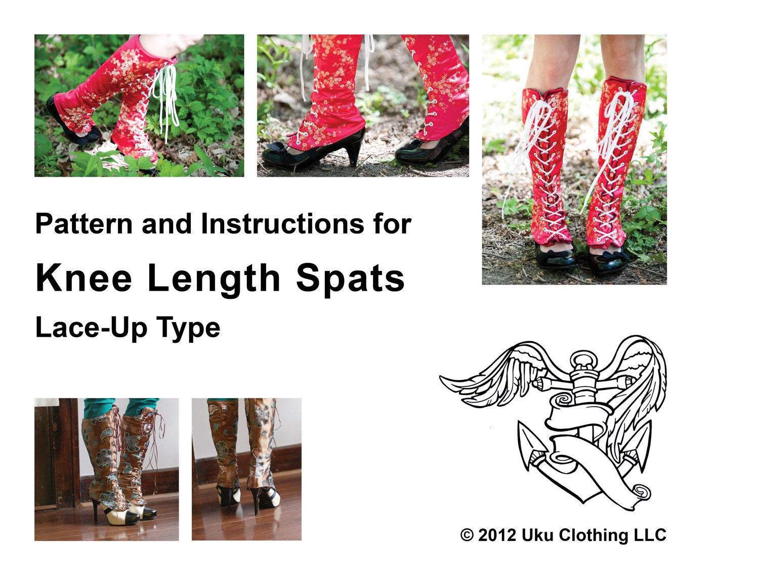 ML Spats PDF Sewing Pattern and Instructions for Lace Up