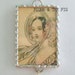 Fiona and The Fig 1840 French Fashion Plate Double Sided Charm Necklace Pendant