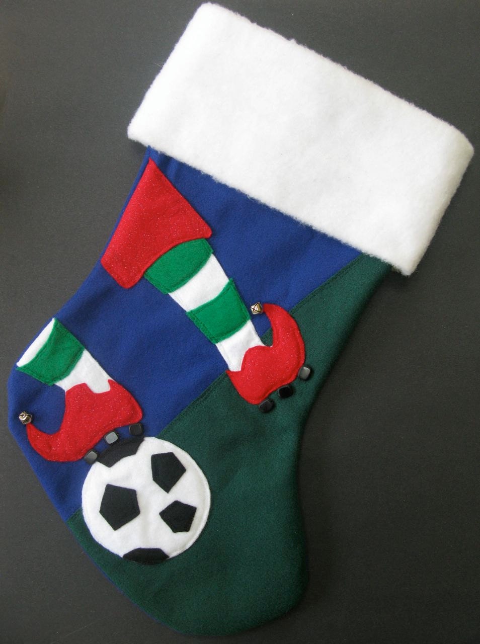 Soccer Personalized Christmas StockingElf Trap