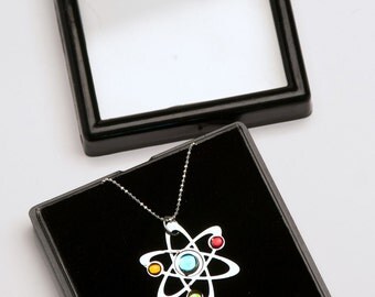 3 Stone Science Symbol necklace