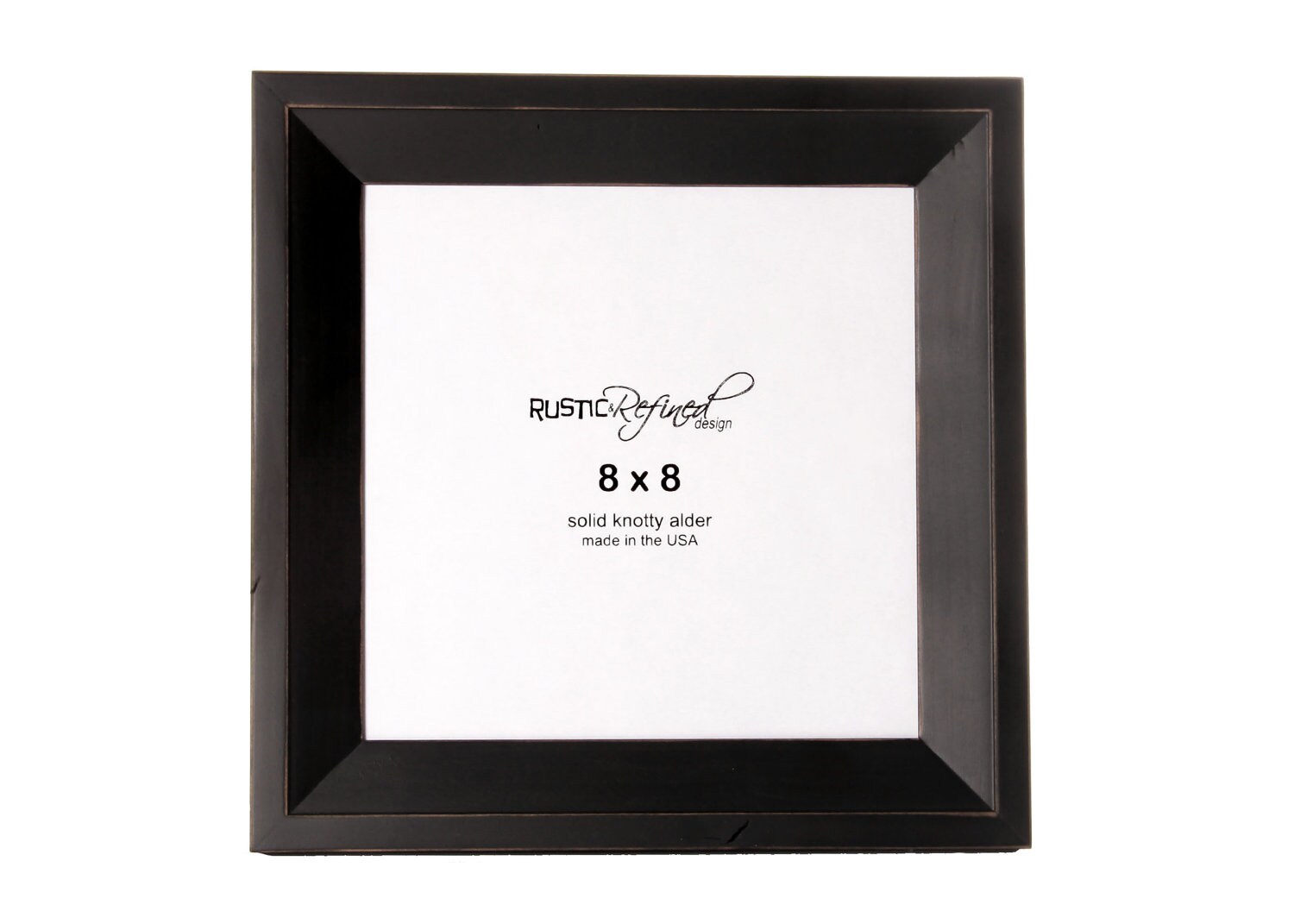 8x8 Haven picture frame Black, Free Shipping from RusticRefined on