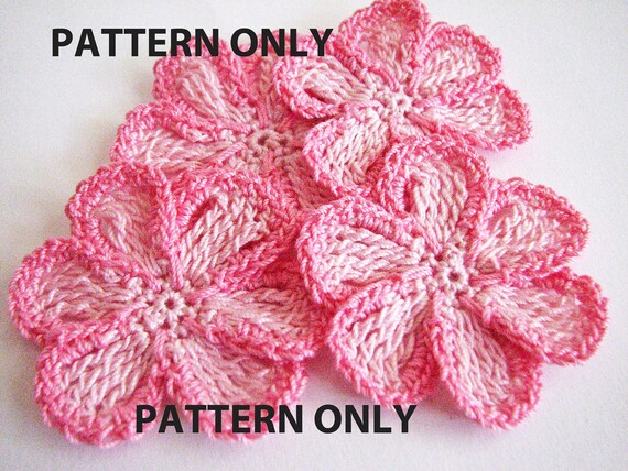 crochet 6 flower to petal how similar Flower to  Trimmed Pattern Crochet 6 Items Petal