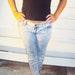 Acid Wash Skinny Jeans S M 29 - Low Rise - Skinny Ankle - Zip Ankle Jeans