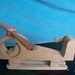 Toy Heliocopter Handcrafted from Recycled Wood for Children