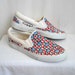 Vintage Hand Painted Vans Style Shoes
