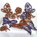 9 Piece Vintage Butterfly Wall Hangings