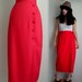 Red Skirt with Buttons