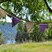 CLEARANCE SALE // 60% off - Country Chic Lilac Fabric Bunting Banner