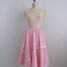 reserved for littlepepper10 Vintage 1960s pink and white striped cotton skirt