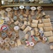 Vintage Wooden Thread Spools - Lot of 72 - Unusual sizes and shapes