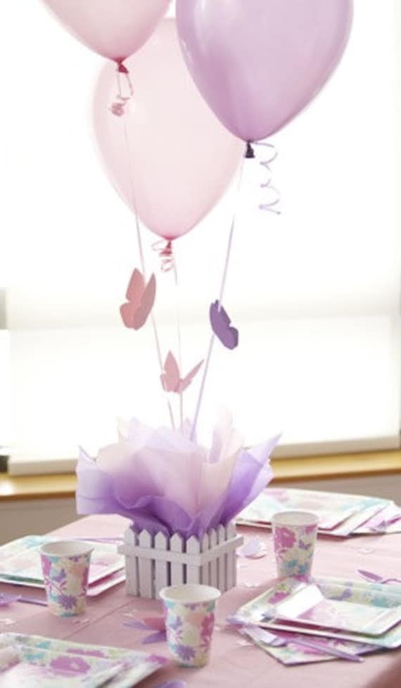 Butterfly Centerpieces with Personalized Table by SetToCelebrate