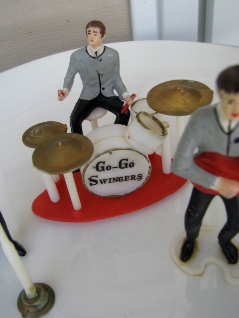 Vintage Beatles Cake Topper Decorations By Wilton