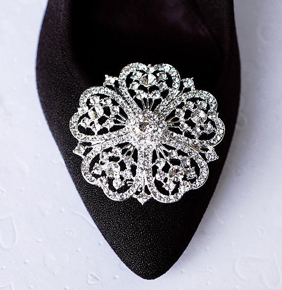 Bridal Shoe Clips Crystal Rhinestone Shoe Clips Wedding Party