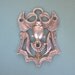 Vintage Egyptian Scarab Pendant Focal - Plated Metal