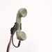 Vintage Olive Green Telephone Microphone with Mic Clip
